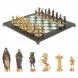 Шахматы подарочные из бронзы &amp;quot;Средневековье&amp;quot; 40х40 см мрамор змеевик 126911