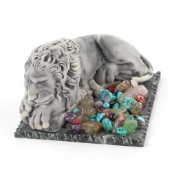 Сувенир &amp;quot;Лев спит&amp;quot; из мрамолита