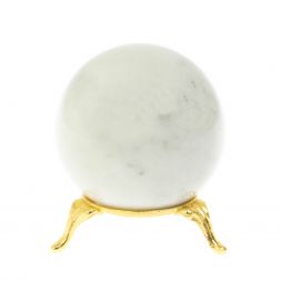 Шар 6 см из белого мрамора