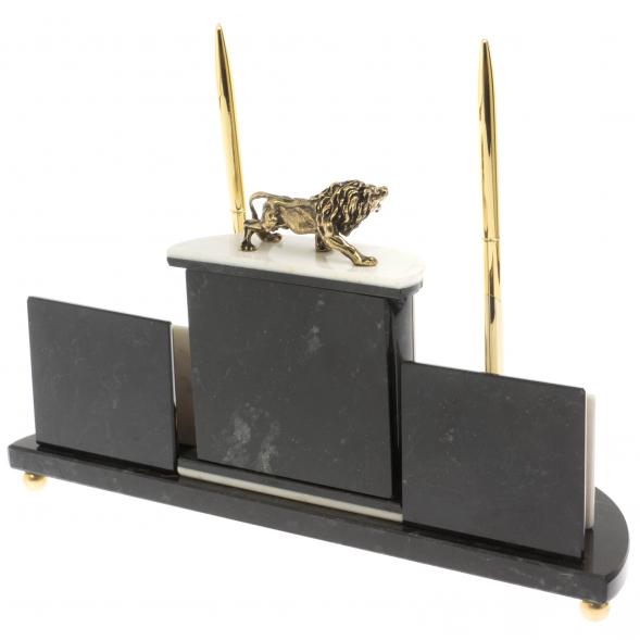 Настольный прибор &amp;quot;Лев&amp;quot; из мрамора 129706