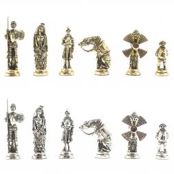 Шахматы "Дон Кихот" доска 36х36 см камень мрамор лемезит