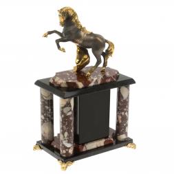 Часы "Конь с попоной" креноид бронза