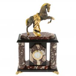 Часы "Конь с попоной" креноид бронза
