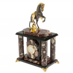Часы "Конь с попоной" креноид бронза