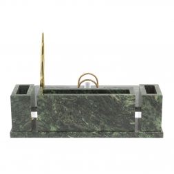 Настольный набор "Люкс" из шабровского змеевика