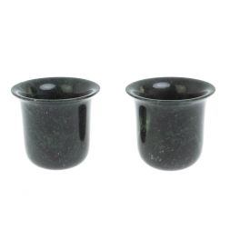 Кофейная пара из шабровского змеевика 7х7х6,5 см