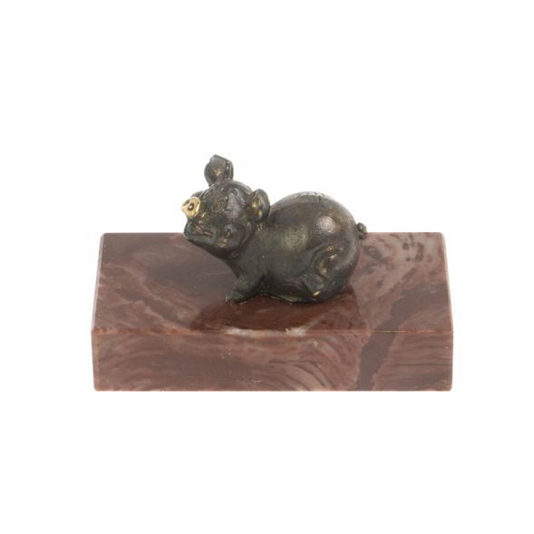 Статуэтка &amp;quot;Фунтик&amp;quot; из бронзы и лемезита 128167