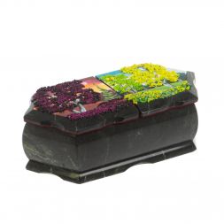 Шкатулка с двумя отделениями "Рассвет / Лето" 20х10х7,5 см