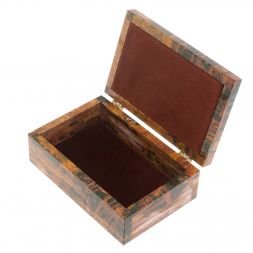 Шкатулка из яшмы 15,8х10,5х6,3 см