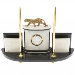 Настольный прибор "Гепард" из мрамора
