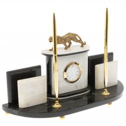 Настольный прибор "Гепард" из мрамора