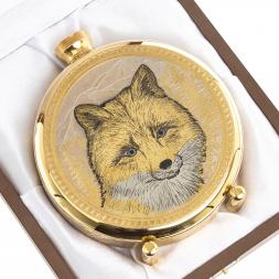 Фляжка с гравюрой "Лиса" Златоуст