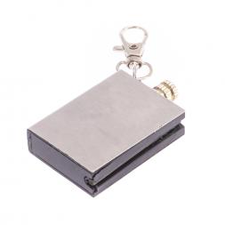 Брелок огниво "Вечная спичка" с накладкой из камня мусковит 2,8х1,3х5 см