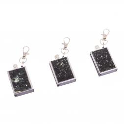 Брелок огниво "Вечная спичка" с накладкой из камня мусковит 2,8х1,3х5 см