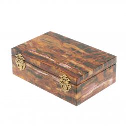 Шкатулка из яшмы 16,2х10,2х6,4 см