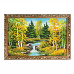Картина "Осенний пейзаж" багет 40х60см, каменная крошка