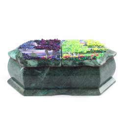 Шкатулка с двумя отделениями "Рассвет / Лето" 20х10х7,5 см