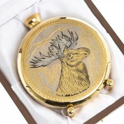 Фляжка с гравюрой "Лось" Златоуст