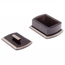 Шкатулка из черного обсидиана "Оригинал" 14,5х11,5х6,5 см