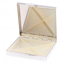 Таблетница на 4 отделения из змеевика цвет серебро