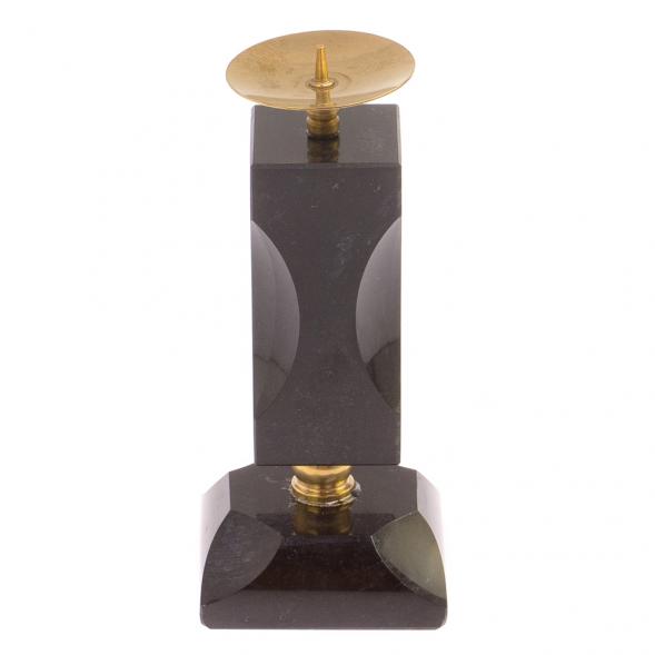 Подсвечник фигурный из черного мрамора 126303