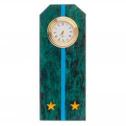 Часы &amp;quot;Погон лейтенант ВВС, ВКС, ВДВ&amp;quot; камень змеевик