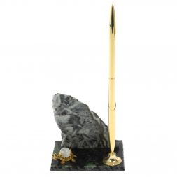 Подставка под ручку "Скала" магнезит змеевик