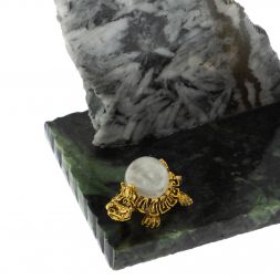 Подставка под ручку "Скала" магнезит змеевик