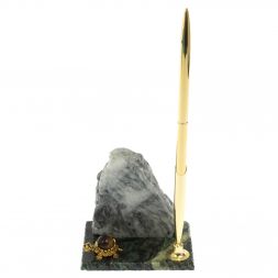 Подставка под ручку "Скала" магнезит змеевик