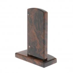 Икона настольная "Св. Николай Чудотворец" камень обсидиан