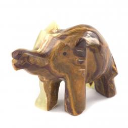 Фигурка "Слон" камень оникс 10х4х8,3 см (4)