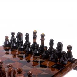 Шахматы "Классические" из обсидиана