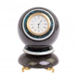 Настольные часы &amp;quot;Шар Антистресс&amp;quot; 10 см лабрадорит