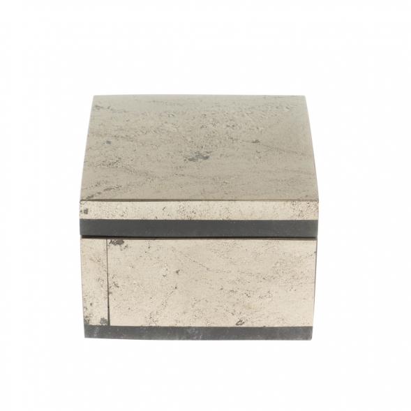 Шкатулка из пирита 6,5х6,5х4,5 см 130227