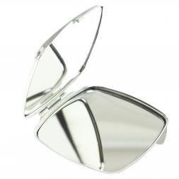 Зеркало закругленное из змеевика прямая ящерица цвет серебро