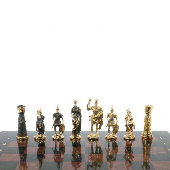 Шахматы подарочные &amp;quot;Римские&amp;quot; с бронзовыми фигурами 40х40 см 117811
