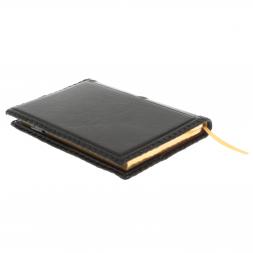 Ежедневник &amp;quot;Лев&amp;quot; А5 обложка из черной кожи Златоуст