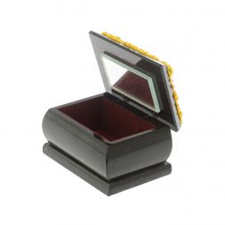 Шкатулка "Осенний пейзаж" змеевик каменная крошка 10х6,5х6 см