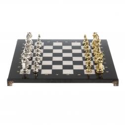 Шахматы турнирные "Стаунтон" доска 40х40 см мрамор