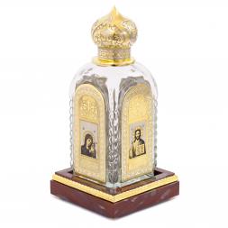 Подарочный набор графин "Святая вода" на подставке из яшмы