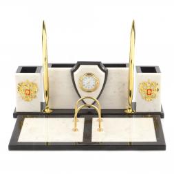 Настольный набор из мрамора &amp;quot;Щит&amp;quot;