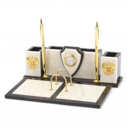 Настольный набор из мрамора &amp;quot;Щит&amp;quot;