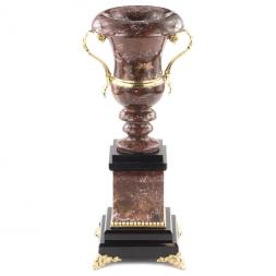 Каменная ваза "Медичи" из креноида с бронзовым литьем