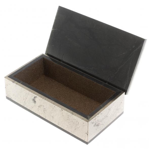Шкатулка &amp;quot;Купюра&amp;quot; из пирита 18,5х9,5х5,5 см 130229
