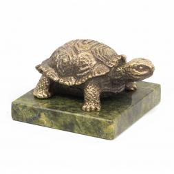 Сувенир из бронзы и змеевика "Черепаха"