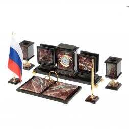 Письменный прибор из креноида на бронзовых ножках