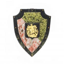 Сувенир из камня "Щит и меч" с креплением на стену