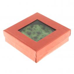 Зеркало круглое из камня нефрит цвет серебро