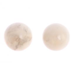 Шары для массажа 4 см из белого мрамора 2 шт