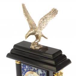 Каминные часы из лазурита "Орёл"